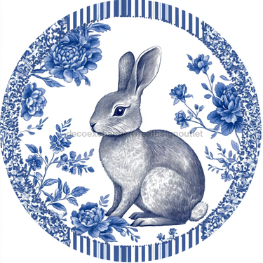 Easter Rabbit Sign, DCO-13327, Sign For Wreath, 10